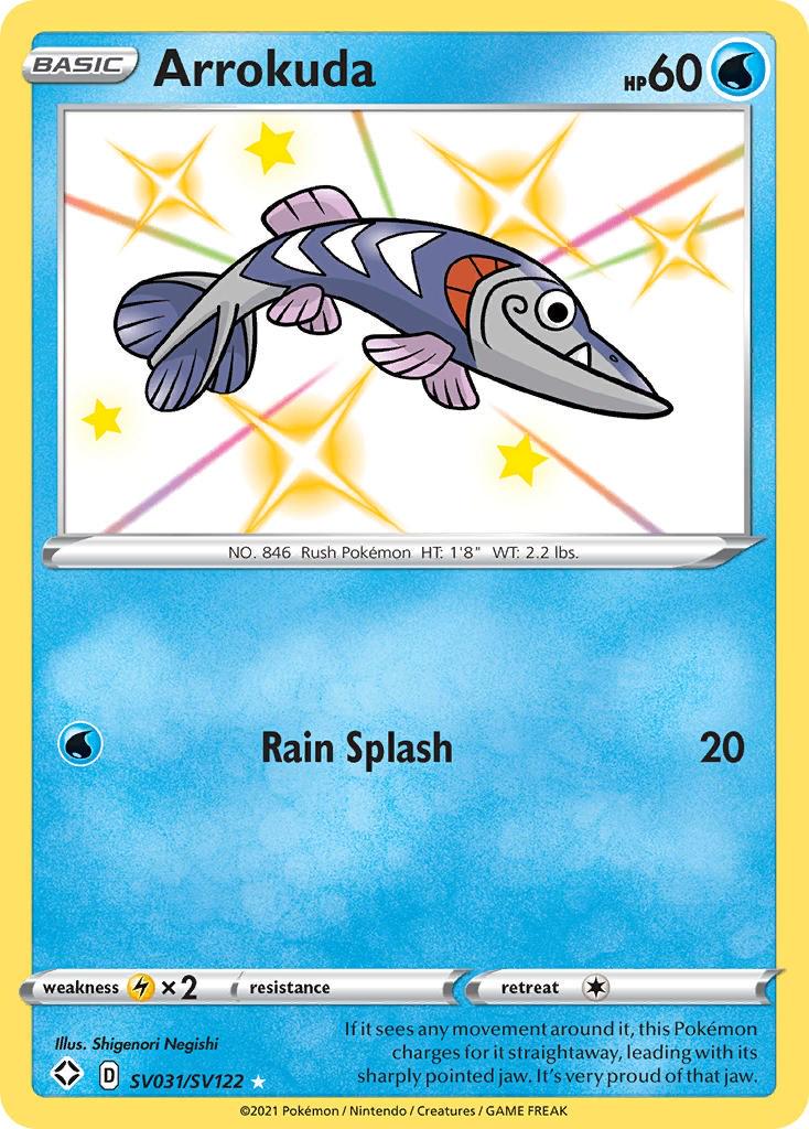 Shining Fates Arrokuda Pokémon card
